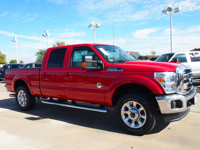 ford f 250 super duty 2012 red lariat biodiesel 8 cylinders 4 wheel drive automatic 76108