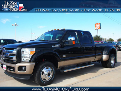 ford f 350 super duty 2012 black king ranch biodiesel 8 cylinders 4 wheel drive automatic 76108