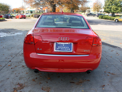 audi a4 2008 red sedan 2 0t gasoline 4 cylinders front wheel drive cont  variable trans  27616