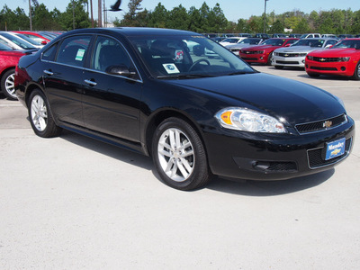 chevrolet impala 2012 black sedan ltz 6 cylinders automatic 77090