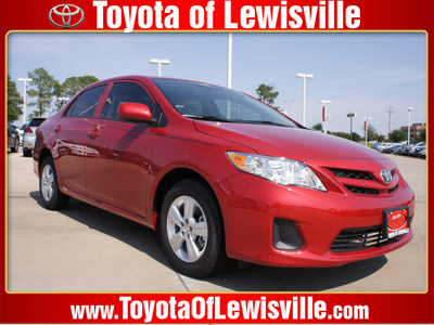toyota corolla 2013 red sedan l gasoline 4 cylinders front wheel drive automatic 75067