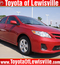 toyota corolla 2013 red sedan l gasoline 4 cylinders front wheel drive automatic 75067