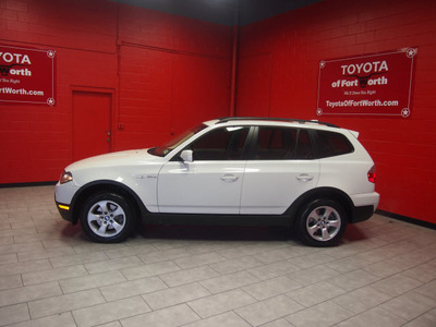 bmw x3 2008 white suv 3 0si gasoline 6 cylinders all whee drive automatic 76116