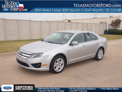 ford fusion 2011 silver sedan se flex fuel 6 cylinders front wheel drive automatic 76108