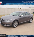 ford taurus 2013 gray sedan limited gasoline 6 cylinders front wheel drive automatic 76108