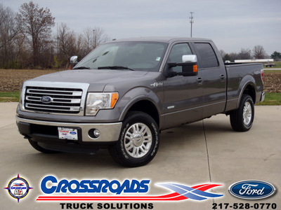 ford f 150 2013 gray lariat gasoline 6 cylinders 4 wheel drive automatic 62708