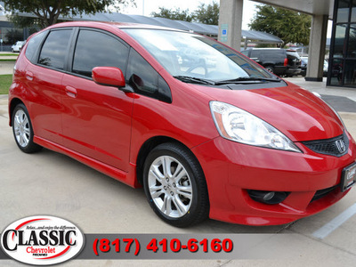 honda fit 2010 dk  red hatchback sport w navi gasoline 4 cylinders front wheel drive automatic 76051