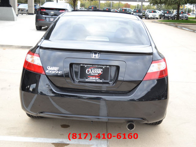 honda civic 2008 black coupe ex gasoline 4 cylinders front wheel drive automatic 76051