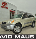 toyota rav4 2002 gold suv gasoline 4 cylinders front wheel drive automatic 32771