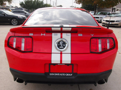 ford shelby gt500 2012 red coupe gasoline 8 cylinders rear wheel drive 6 speed manual 76011