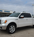 ford f 150 2010 white lariat flex fuel 8 cylinders 2 wheel drive automatic 76011