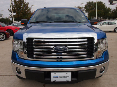 ford f 150 2012 blue xlt flex fuel 6 cylinders 2 wheel drive automatic 76011