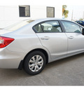 honda civic 2012 silver sedan lx gasoline 4 cylinders front wheel drive not specified 77034