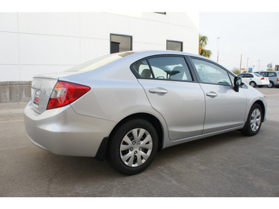 honda civic 2012 silver sedan lx gasoline 4 cylinders front wheel drive not specified 77034