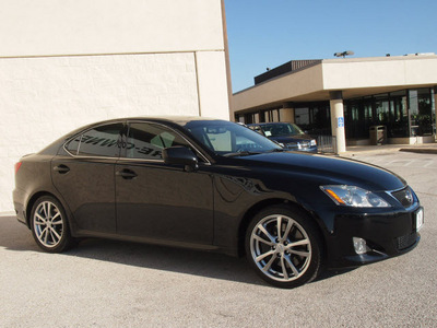 lexus is 350 2008 black sedan gasoline 6 cylinders rear wheel drive automatic 76011