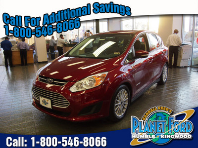 ford c max hybrid 2013 red hatchback se hybrid 4 cylinders front wheel drive automatic 77338