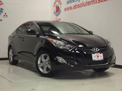 hyundai elantra 2013 black sedan gls gasoline 4 cylinders front wheel drive automatic 75150