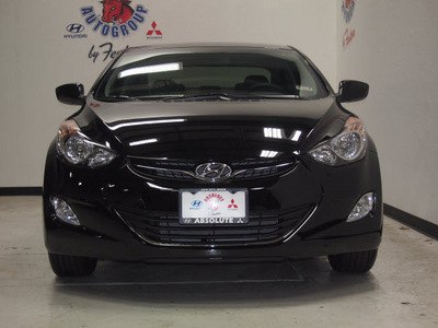 hyundai elantra 2013 black sedan gls gasoline 4 cylinders front wheel drive automatic 75150