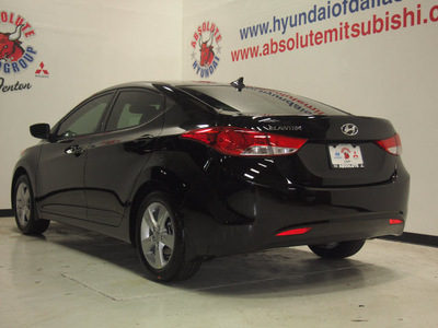 hyundai elantra 2013 black sedan gls gasoline 4 cylinders front wheel drive automatic 75150