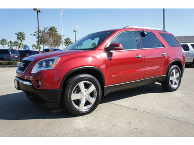 gmc acadia 2012 red suv slt 1 gasoline 6 cylinders front wheel drive not specified 77566