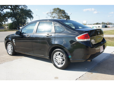 ford focus 2008 black sedan se gasoline 4 cylinders front wheel drive not specified 77515
