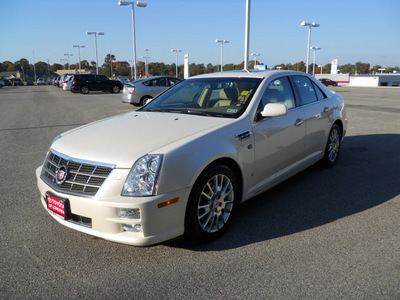 cadillac sts 2008 white sedan v6 gasoline 6 cylinders rear wheel drive automatic 75604