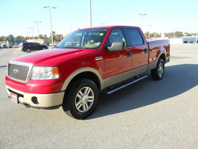 ford f 150 2008 red lariat flex fuel 8 cylinders 4 wheel drive automatic 75604