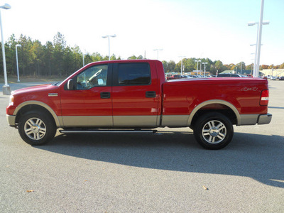 ford f 150 2008 red lariat flex fuel 8 cylinders 4 wheel drive automatic 75604