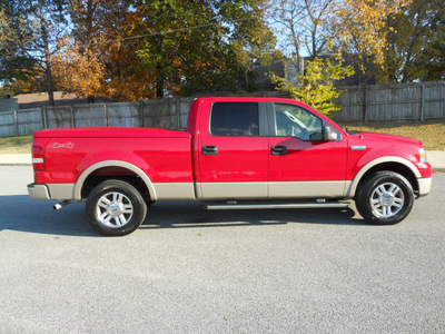 ford f 150 2008 red lariat flex fuel 8 cylinders 4 wheel drive automatic 75604