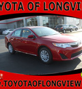 toyota camry 2012 red sedan le gasoline 4 cylinders front wheel drive automatic 75604