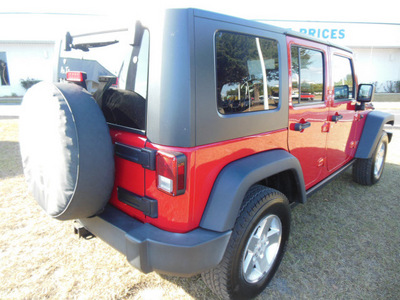jeep wrangler unlimited 2007 red suv rubicon gasoline 6 cylinders 4 wheel drive automatic 34474