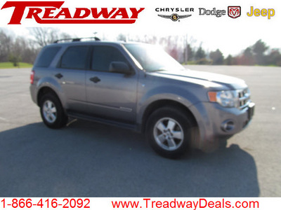 ford escape 2008 gray suv xlt gasoline 6 cylinders all whee drive automatic with overdrive 45840