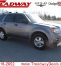 ford escape 2008 gray suv xlt gasoline 6 cylinders all whee drive automatic with overdrive 45840