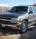 chevrolet tahoe 2002 dk  gray suv lt flex fuel 8 cylinders rear wheel drive automatic with overdrive 77074