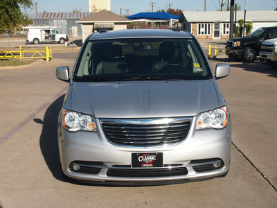 chrysler town and country 2012 silver van touring flex fuel 6 cylinders front wheel drive automatic 76049