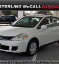nissan versa 2011 white hatchback 1 8 s gasoline 4 cylinders front wheel drive automatic 77477