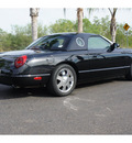 ford thunderbird 2002 black deluxe gasoline 8 cylinders rear wheel drive automatic 78550