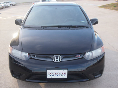 honda civic 2007 black coupe si gasoline 4 cylinders front wheel drive 6 speed manual 76567
