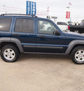 jeep liberty 2005 blue suv sport flex fuel 6 cylinders 4 wheel drive automatic 77375