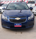 chevrolet cruze 2012 blue sedan lt gasoline 4 cylinders front wheel drive automatic 77090