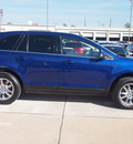 ford edge 2013 blue limited gasoline 6 cylinders front wheel drive automatic 77338