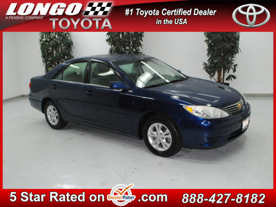 toyota camry 2005 dk  blue sedan le v6 gasoline 6 cylinders front wheel drive automatic 91731