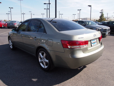 hyundai sonata 2007 green sedan se gasoline 6 cylinders front wheel drive automatic 75075