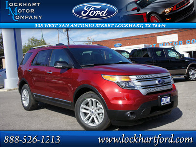 ford explorer 2013 red suv xlt flex fuel 6 cylinders 2 wheel drive automatic 78644