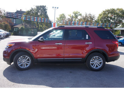 ford explorer 2013 red suv xlt flex fuel 6 cylinders 2 wheel drive automatic 78644