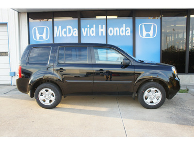 honda pilot 2013 black suv lx gasoline 6 cylinders front wheel drive not specified 77034