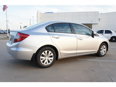 honda civic 2012 silver sedan lx gasoline 4 cylinders front wheel drive not specified 77034