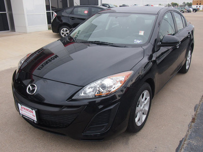 mazda mazda3 2011 black sedan i touring gasoline 4 cylinders front wheel drive automatic with overdrive 77802