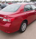 toyota corolla 2011 red sedan le gasoline 4 cylinders front wheel drive automatic with overdrive 77802