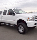 ford f 250 super duty 2005 white lariat fx4 diesel 8 cylinders 4 wheel drive automatic with overdrive 99352